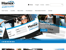 Tablet Screenshot of hanex.nl