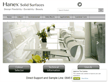 Tablet Screenshot of hanex.co.uk